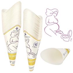 50 naisten pisuaarin pakkaus, huomaamaton liikkeellä WC-virtsa naisille, kannettava kertakäyttöinen paperivirtsaamislaite