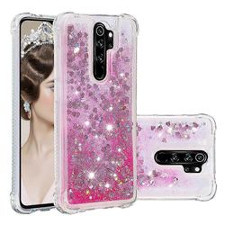 Yhteensopiva Xiaomi Redmi Note 8 Pro Case Glitter Neste Läpinäkyvä Kimalteleva Kiiltävä Bling Kristalli Kirkas Virtaava Quicksand Kansi Tpu Silikon...
