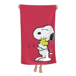 Snoopy-3 kylpypyyhe unisex-pyyhkeet muotipyyhe Superfine kuitu rantapyyhkeet-DW625