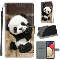 Foxdock Etui til Samsung Galaxy A02s Cute Panda Magnetic Mobile Cover