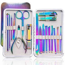Grape Pp Manicure Sæt Nail Clippers Pedicure Kit Mænd Kvinder Grooming Kit