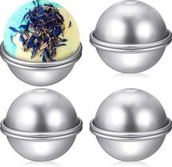 Xqday 8 stykker badebombeforme DIY Metal Bad Bombe Crafting Mold Bath Bombe Fremstilling