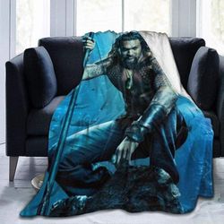 Kerota Jason Momoa UltraSoft mikrofleecehuopa pehmeä ja lämmin digitaalinen painettu huopa flanellipeitto lapsilleAikuiset 50x40in 125x100cm