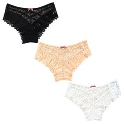 Blonde Trusser Til Kvinder Hipster Sexet Bikini Thong Multi 3 Farve-B L