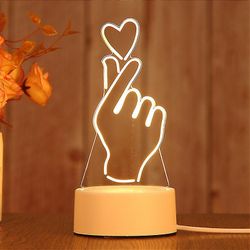 Mikasa Valentinsdag Gave 3d Creative Night Light