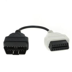 Ecuscan Ecu Scan Adapter Kabel Bundt Kabel til Fiat hvid streg