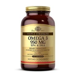 Solgar Triple Strength Omega-3, 950 mg, 100 soft geler (Pakke med 1)