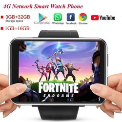 Rainbuvvy DM100 4G android 7.1 1+16GB 3GB + 32GB 2.86'' näytön tuki SIM-kortti GPS WiFi 2700mAh iso akku SmartWatch miehet Naiset hopea