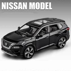 Redkid 1:32 Nissan X-TRAIL SUV Alloy -automalli painevalettu metallilelu maastoajoneuvot automallin simulointi ääni ja valo lasten lahjat Musta