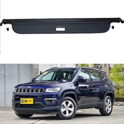 Auton sisäänvedettävät aurinkoverhot tavaratilan kannen pakettihylly, Jeep Compassille 2017-2021 Cargo Cover Parcel Shelf Privacy Cover -lisävarusteet