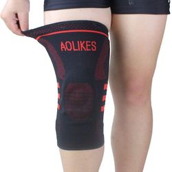 1Pcs fitness kører knæ støtte beskytte gym sport seler knæpude elastisk nylon silicium polstret kompression knæ pad 01 M