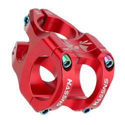 31,8 mm / 35 mm pyörän varsi polkupyörän lyhyt varsi MTB-maantiepyörien ohjausputkeen Punainen