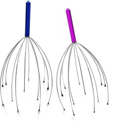 Mikasa Hovedbund massagere, håndholdt hoved Massage Tingler, 2 Pack, tilfældige farver