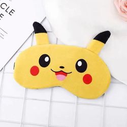 Wekity Søt søvnmaske Cartoon Eye Mask Funny Animal Sleep Mask Soft Light Night Sleep Mask Kvinner Menn Barn Pikachu