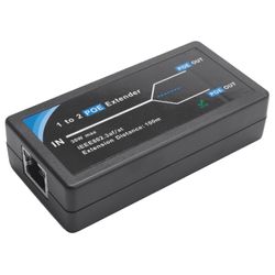 2 Port Poe Extender 10/100mbps med Ieee 802.3af Standard input / output til Ip kamera udvide 100 F