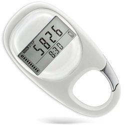 3d Walking Pedometer Med Clip, Enkel trinnteller for menn Kvinner, Hjelp Spor trinn og Miles / km Kalorier