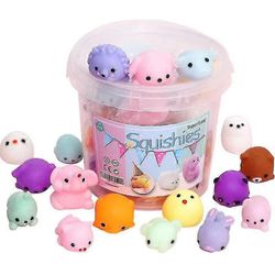 24kpl Squishy Lelu Söpö Eläinten Antistress Ball Mochi Lelu Stressi helpotus Lelut