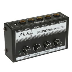 Allbestlife Muslady Mh400 Ultra støjsvag 4-kanals Line Mixer Mini Audio Mixer eu
