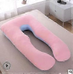 Raskaustyyny U-muoto - Koko kehon tuki parempaan uneen Vaaleanpunainen 1pc