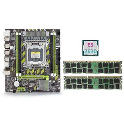 X79 Mboard + E5 2630 CPU + 2x8GB DDR3 1600MHz Reg ECC Ram minne Sett A 2011 M.2 Nvme Mboard