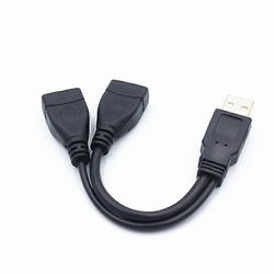 Ryra 1kpl USB 3.0 A 1 uros - 2 Dual USB naaras datakeskitin virtalähde Y jakaja USB-latauskaapeli Johdon jatkokaapelit