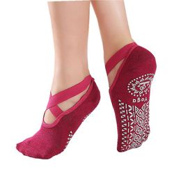 Fashionfresh Yoga sokker i ankel model rød
