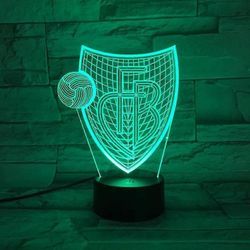 Basel 3d pieni yölamppu jalkapalloseura värikäs kosketus kaltevuus led-valo
