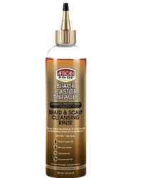 African Pride Black Castor Miracle Braid &; Päänahan puhdistushuuhtelu 12oz