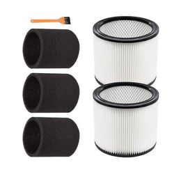 6 stk skum ærme filter til Shop Vac 9030400,90304,903-04-00 90350,for de fleste våde / tørre Vacuu