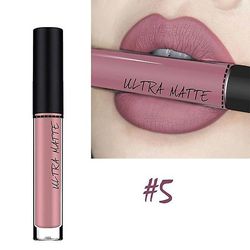 Sexet langtidsholdbar vandtæt ultra mat flydende læbestift fugtighedscreme fløjl læbestift kosmetisk skønhed makeup 5