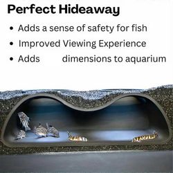 Akvaario maanalainen tunneliluola, kaksireikäiset akvaariot