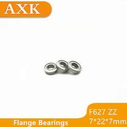 Begrænset 10stk /parti F627zz 7*22*25*7*1,5(mm) F627 Zz 7x22x7mm Abec-3 Flangebærende Deep Groove Ball Radial Helt Ny