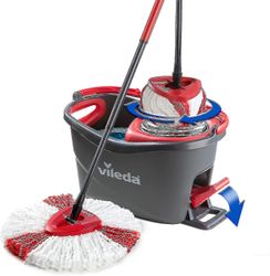 1/3/4/6 stykker moppehoveder kompatible med Vileda / o-cedertræ mikrofibermoppe, drejelige moppehoveder til gulvrengøring rød 3PCS