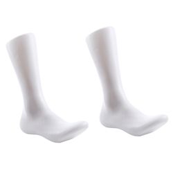 Ad-2x mannlige ben føtter fot mannequin sokk display mold kort strømpe, mann
