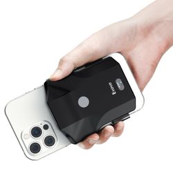 Eyoyo-viivakoodinlukija Bluetooth 1D 2D QR Back Clamp kädessä pidettävä skanneri 2.4G langaton viivakoodinlukija iPhone, Android, iOS