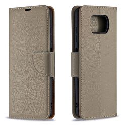 Gangxun Flip taske til Xiaomi Poco X3 Nfc Grå