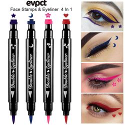 4stk Eyeliner Stempel Seal Eyeliner Sæt Flydende Eyeliner Blyant Stempel Seal Eye Liner Vandtæt A