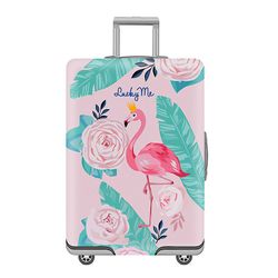 (rosa flamingoer, (26-28inch bagasjeveske))elastisk koffertdeksel Bagasjedeksel for 26-28 tommers koffert, koffertbeskyttelse Bagasjedeksel Traveli...