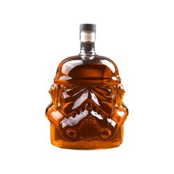 Star Wars Stormtrooper lasikannu viskille, bourbonille ja viinille - henkilökohtainen lahja viinan ystäville valkoinen A