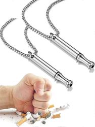 Lopeta tupakointi , ahdistuneisuus vape , hengitys lopeta tupakointi, hengitysharjoitukset, lahja Hopea 2Pcs