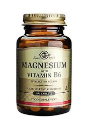 Solgar Magnesium B6-vitamiinitableteilla, 100