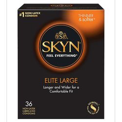 Skyn Elite suuret lateksittomat kondomit, 36 kpl