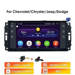 Bicaco 7 "universal bil autoradio til jeep Grand Cherokee kompas Patriot Wrangler Dodge Chevrolet Chrysler 2din GPS stereohovedenhed 1G 16G-CP-C8-AI