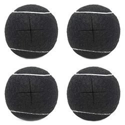 4PCS tennispallot huonekalujalkoihin ja lattiansuojajalkoihin Yleiskäyttöiset valmiiksi leikatut liukupallot, raskaat D Musta