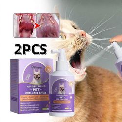 2kpl lemmikkieläinten suusuihkehampaiden puhdistus koirille ja kissoille pahanhajuinen hengitys hammaskiven poisto