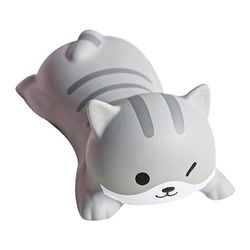 Söpö rannetuen tuki hiirelle tietokoneelle kannettavalle tietokoneelle, harmaa-kissa