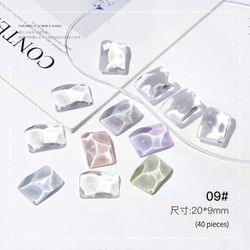 40kpl kirkas kynsilasi värikortti kynsien värimallit kortin näyttökaavio geelilakkamalli kynsitaidenäyte jalusta akryylipaletti A9