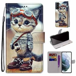 Foxdock Sag til Samsung Galaxy S22 plus kreativt mønster Tui magnetisk kortholder tegnebog - Killing