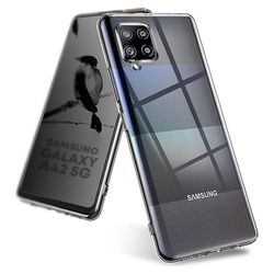Akami Hull Til Samsung Galaxy A42 5g, Høj kvalitet Silikone beskyttende cover, Gennemsigtig