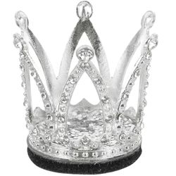 Kruunukypärän lisävaruste strassi kruunukypärän koristelu hiihtokypärä koristelu naisille Hopea 4x3.3cm
